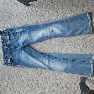 Miss Me Distressed Blue Flare Jeans